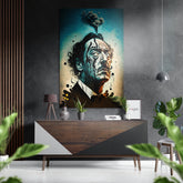 Salvador Dali Brushed Aluminum Dibond Wall Art.